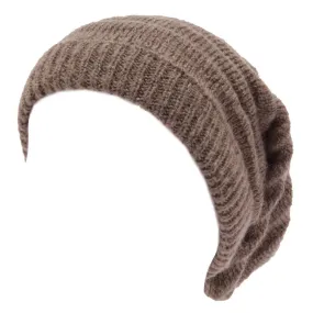 8104W cuffia donna NO BRAND light brown beanie hat woman