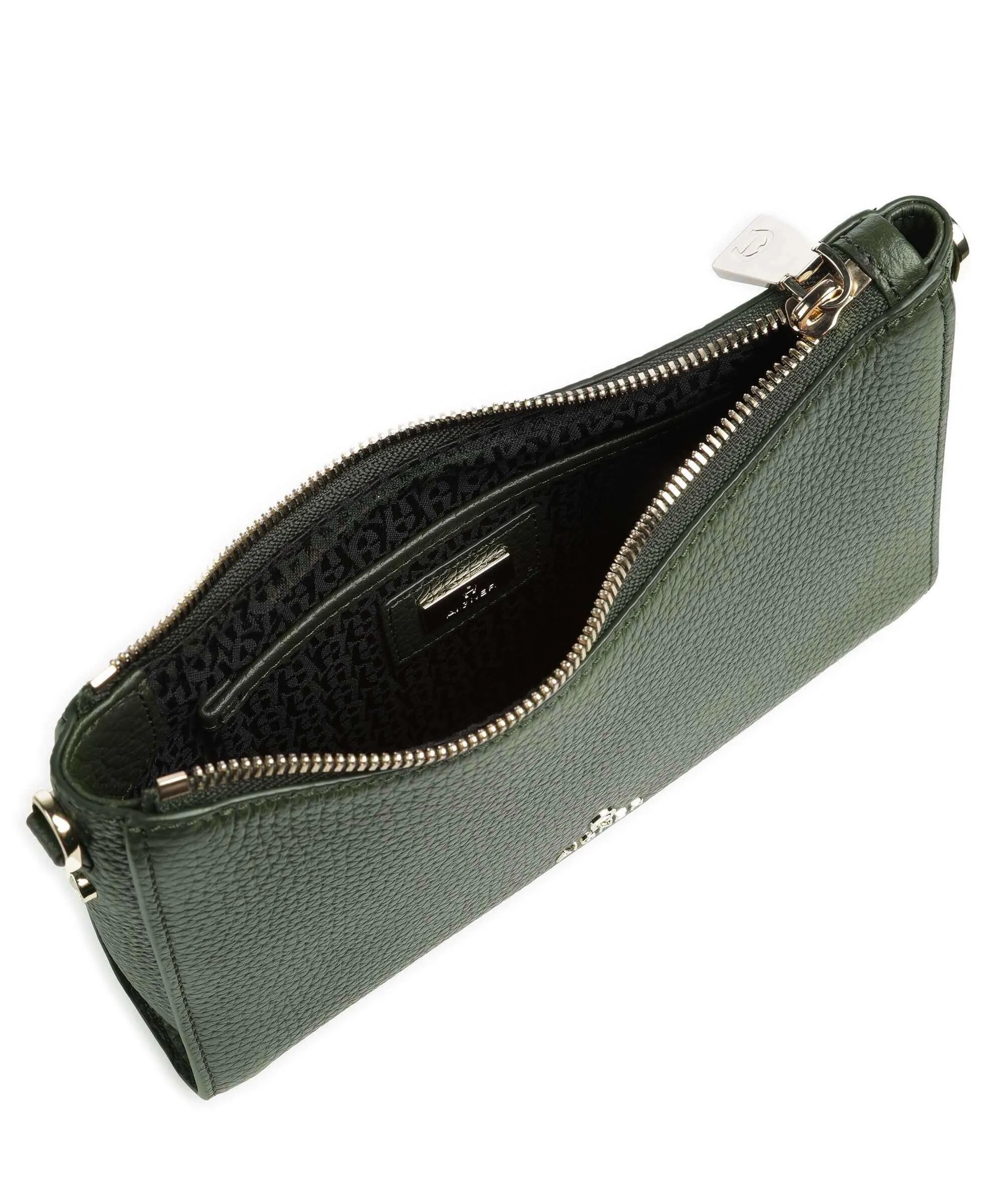  Aigner Ivy S Borsa a spalla pelle di vacchetta grana verde scuro  