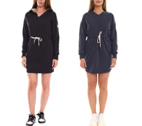 ALIFE AND KICKIN Scarla miniabito da donna pullover dress abito a maniche lunghe con cappuccio felpa in blu o nero