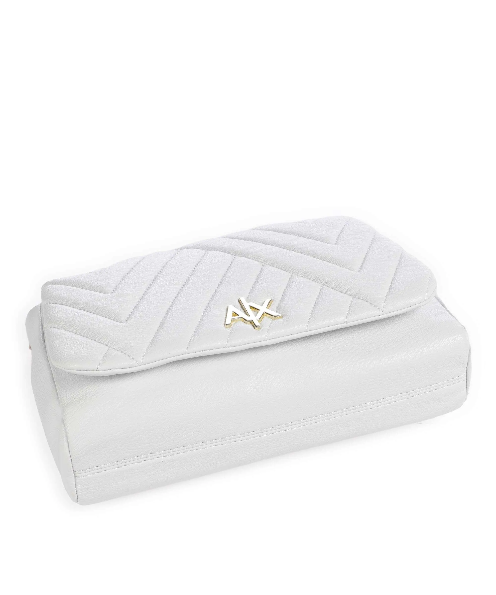  Armani Exchange Borsa a spalla pelle sintetica bianco  