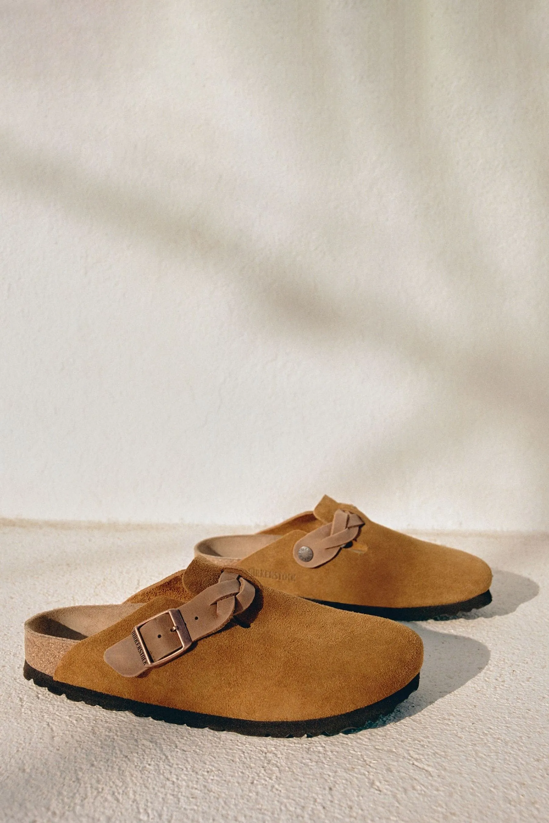 Birkenstock Boston - Sabot scamosciati intrecciati    