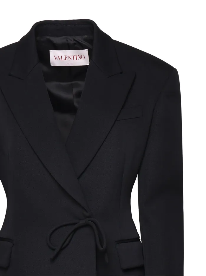 BLAZER AVVITATO IN LANA VERGINE