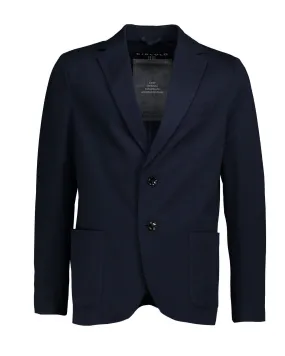 Blazer cotone piquet blu navy