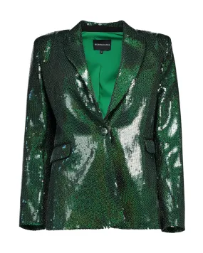 Blazer paillettes verde smeraldo