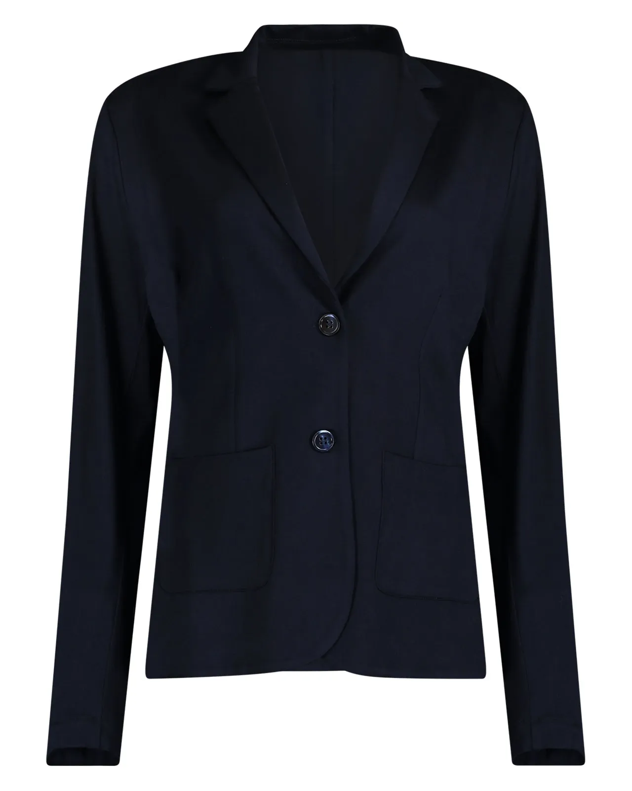 Blazer sfoderato jersey blu