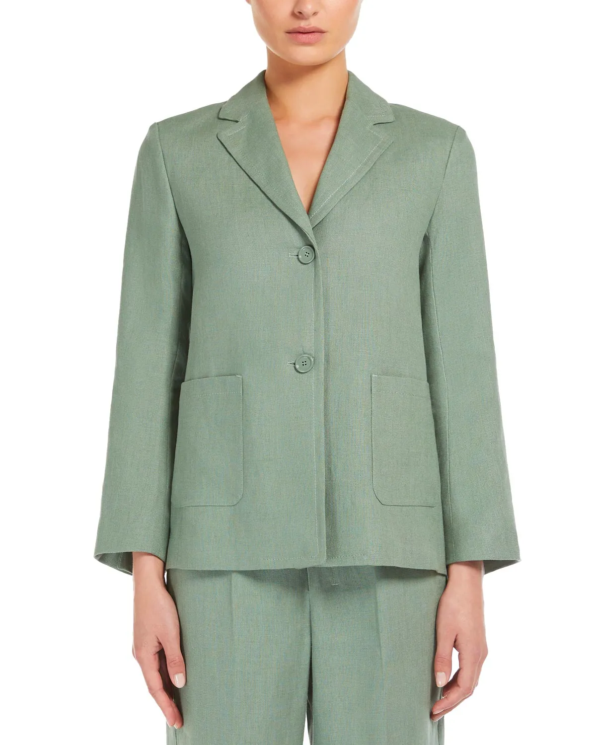 Blazer Socrates lino verde giada