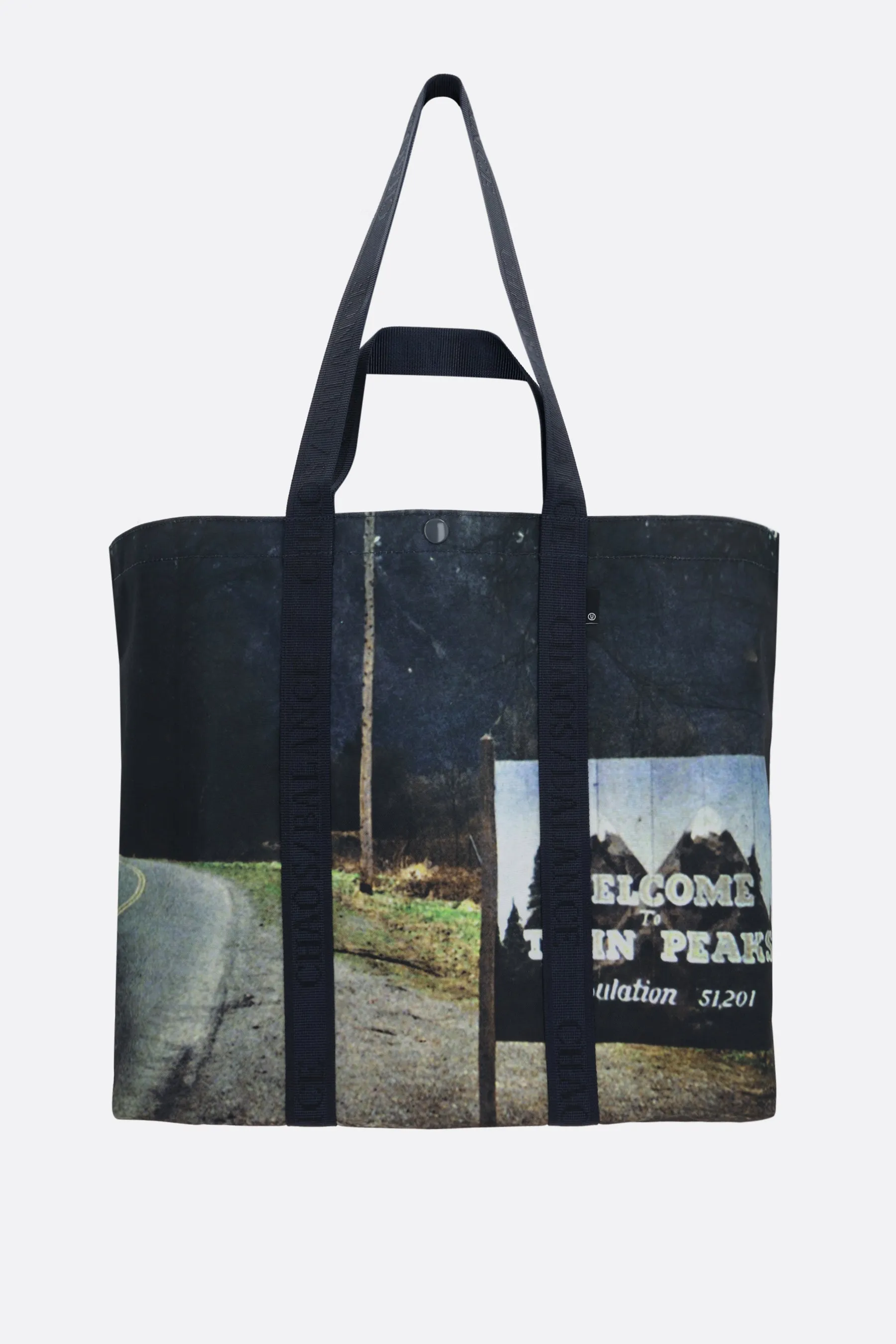  borsa tote in tessuto tecnico stampa Twin Peaks  