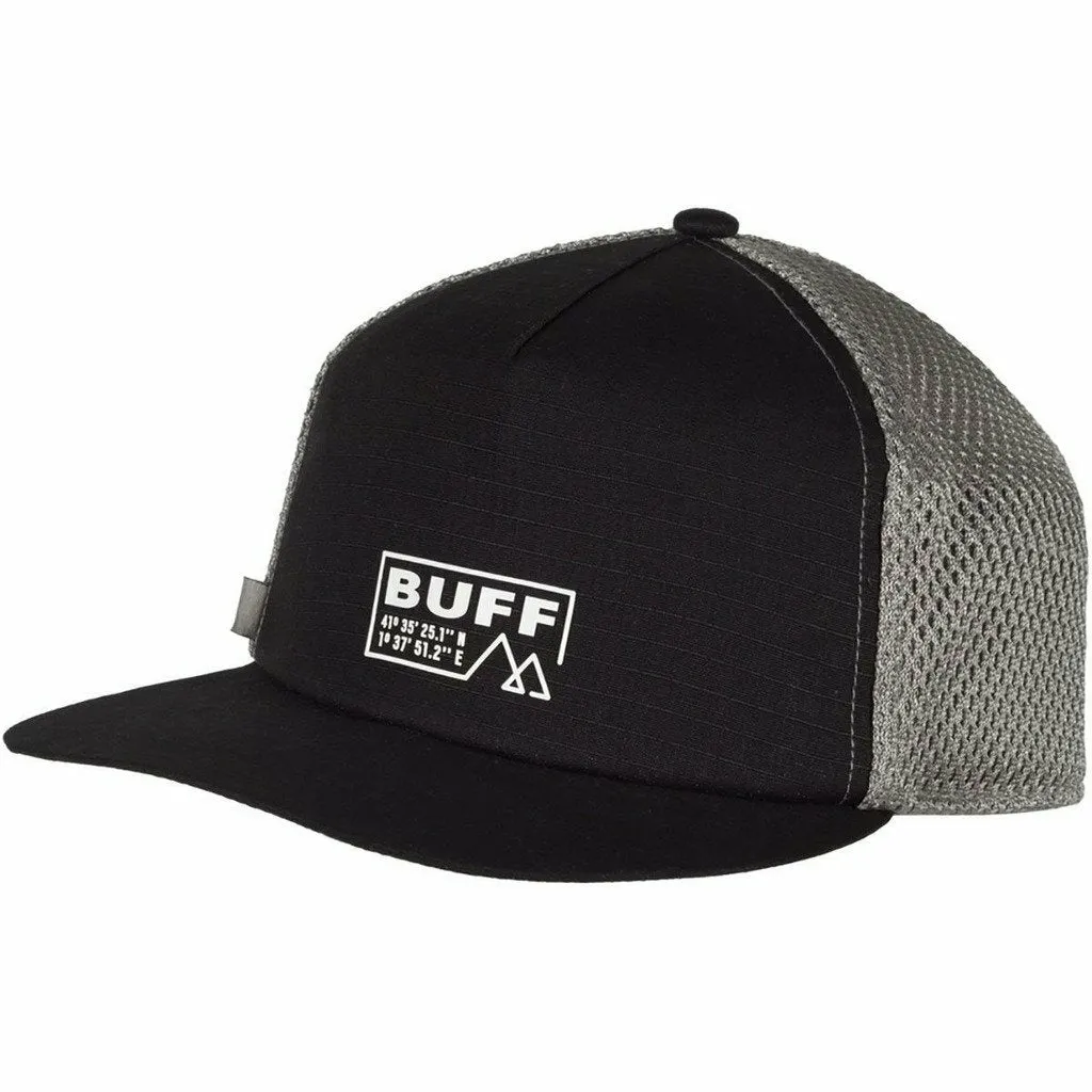 Buff Pack Trucker Cap Solid Black - Cappellino