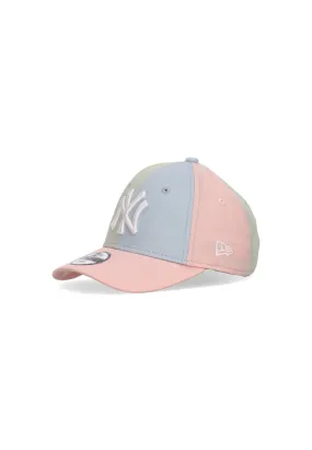 Cappellino Visiera Curva Bambino Mlb Block 940 Neyyan Pink/safety Yellow