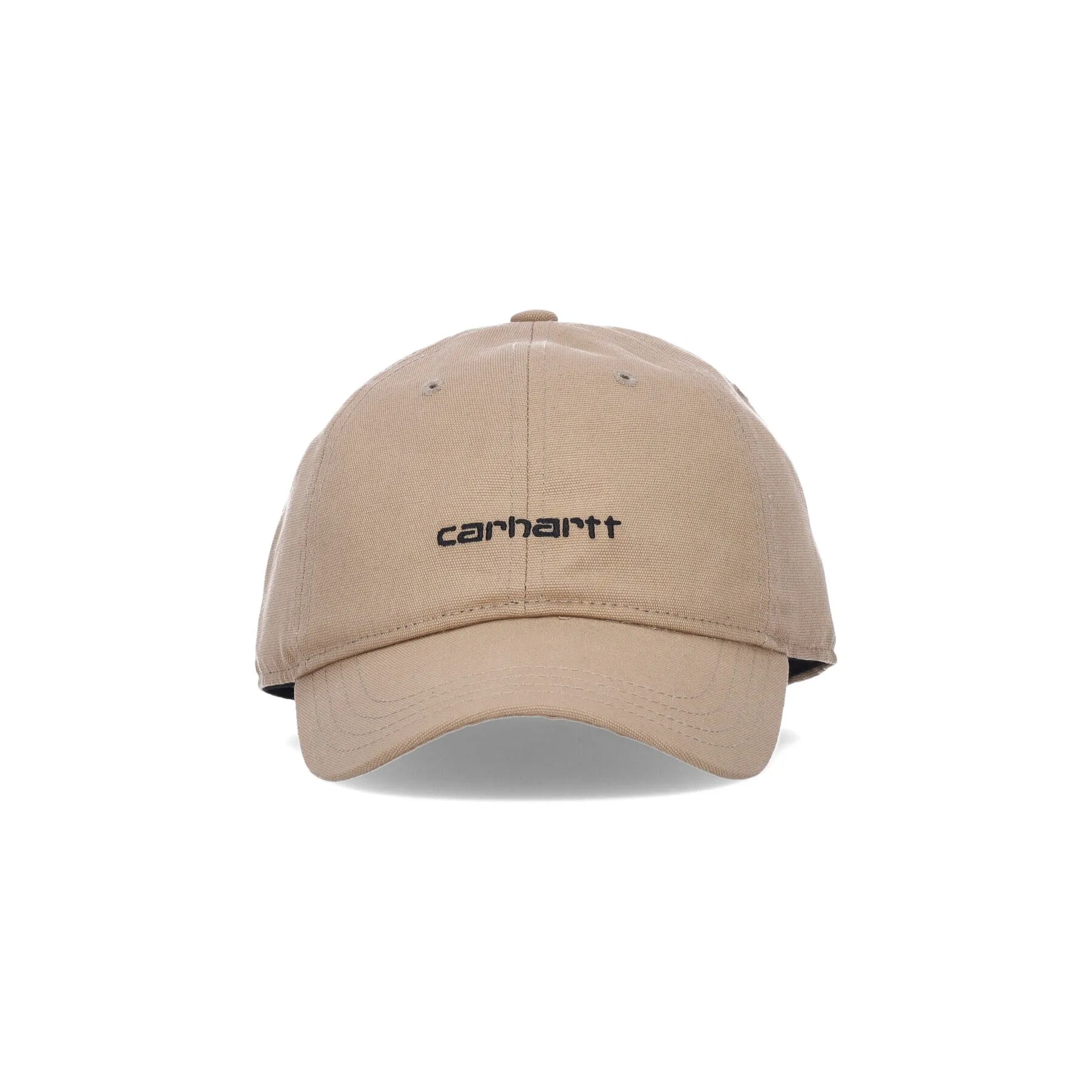 Cappellino Visiera Curva Uomo Canvas Script Cap Dusty H Brown/black