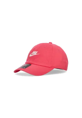 Cappellino Visiera Curva Uomo Club Futura Washed Cap Aster Pink/white