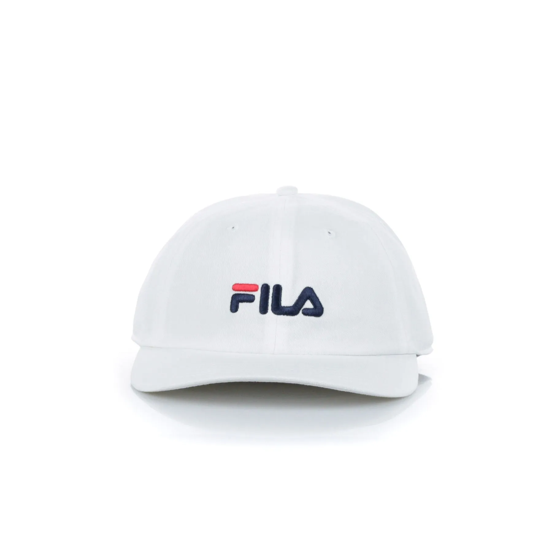 Cappellino Visiera Curva Uomo Dad Cap Linear Strap Back Bright White