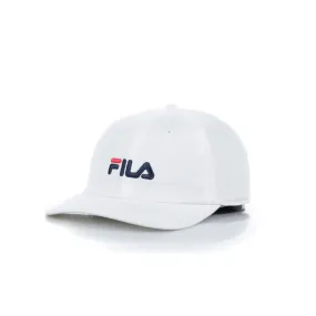 Cappellino Visiera Curva Uomo Dad Cap Linear Strap Back Bright White