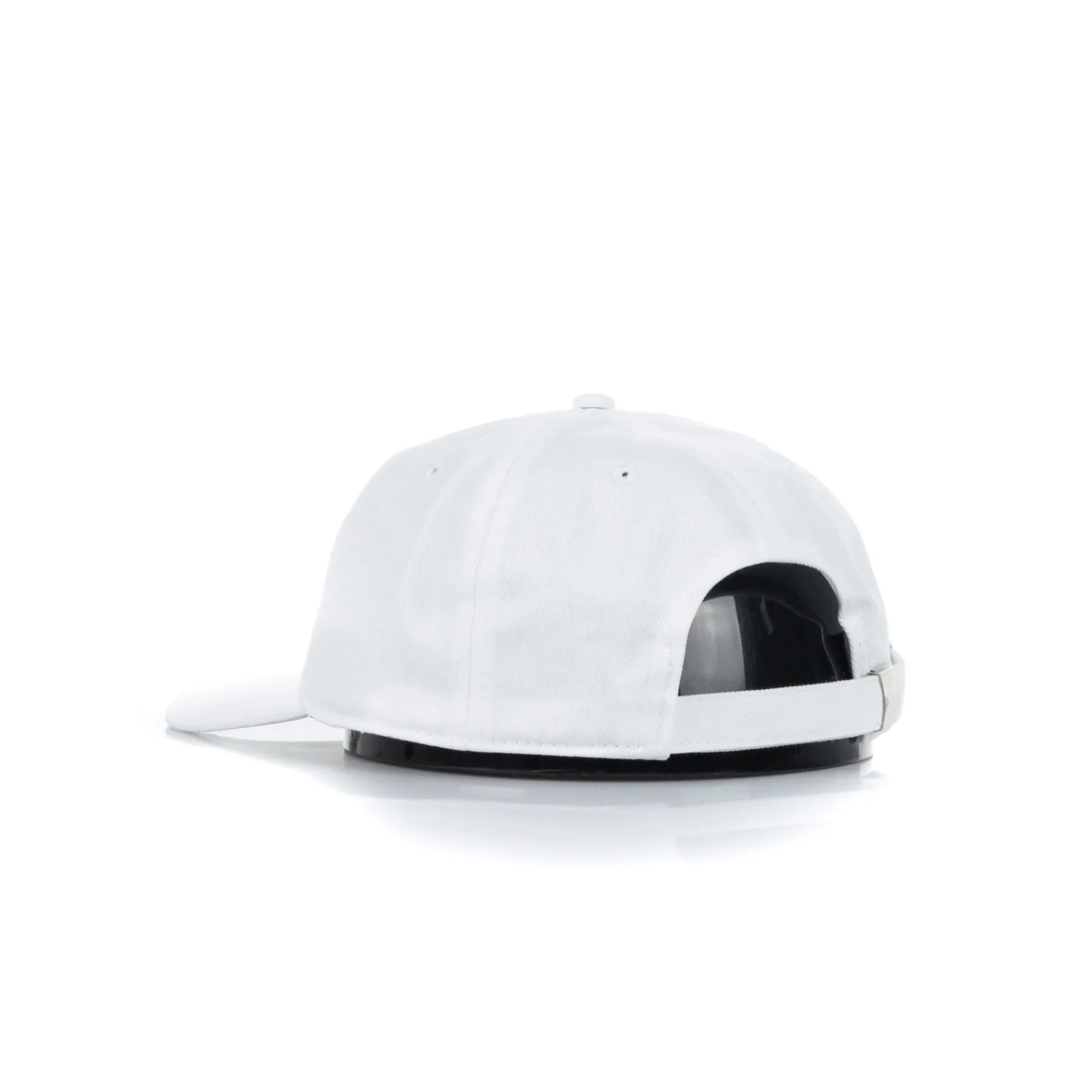 Cappellino Visiera Curva Uomo Dad Cap Linear Strap Back Bright White