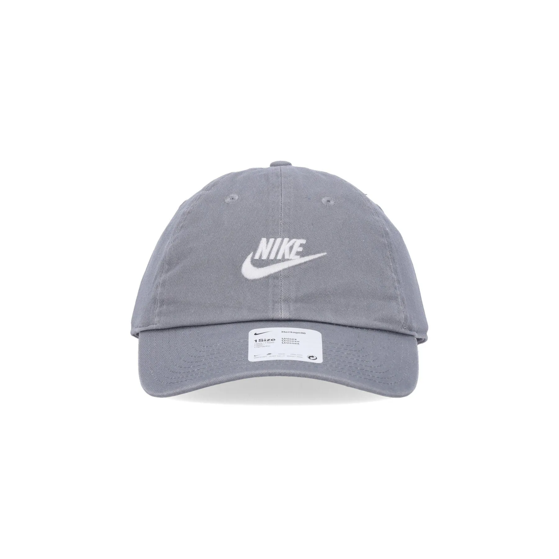 Cappellino Visiera Curva Uomo H86 Futura Washed Particle Grey/white