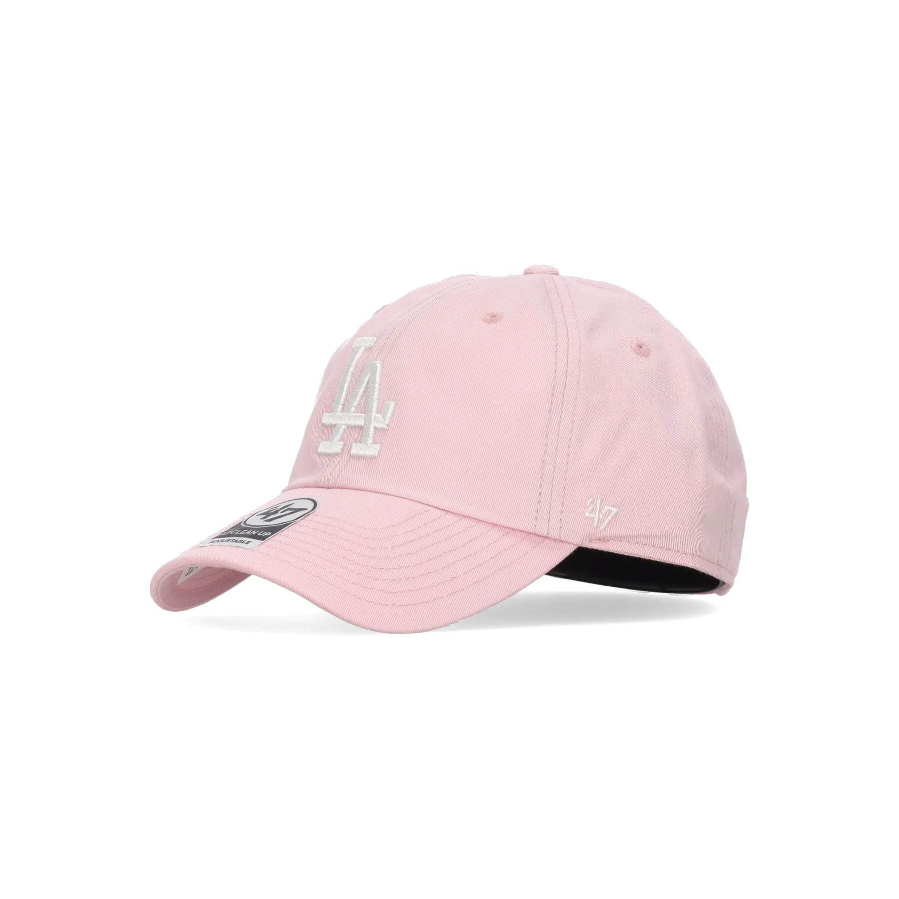 Cappellino Visiera Curva Uomo Mlb Clean Up Losdod Petal Pink/white