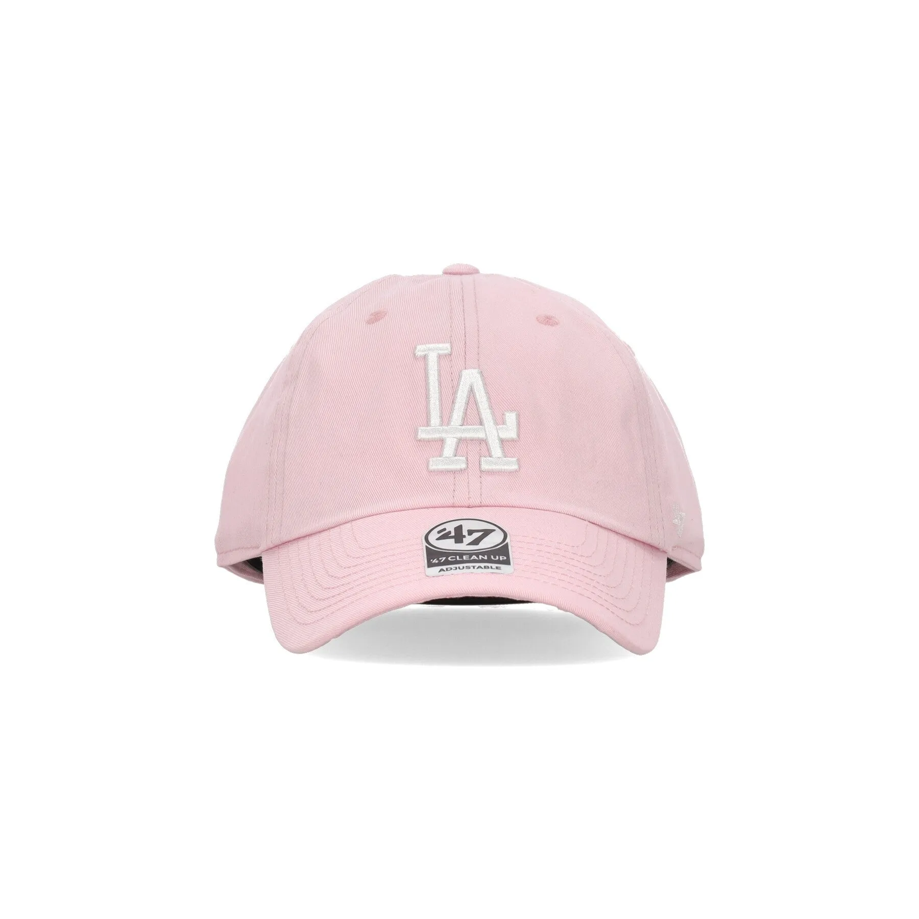 Cappellino Visiera Curva Uomo Mlb Clean Up Losdod Petal Pink/white