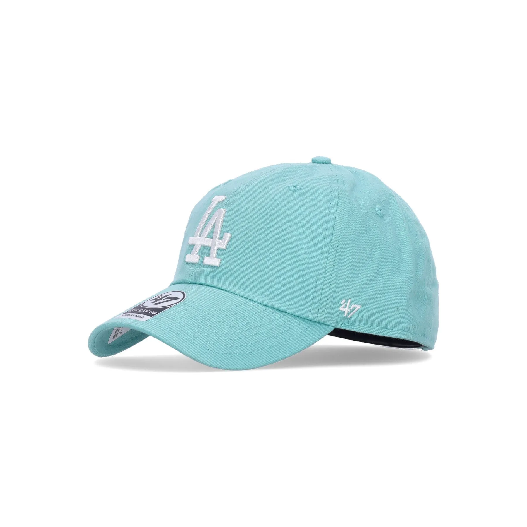 Cappellino Visiera Curva Uomo Mlb Clean Up Losdod Tiffany Blue/white