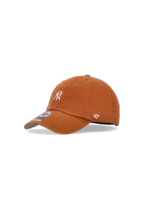 Cappellino Visiera Curva Uomo Mlb Clean Up Neyyan Burnt Orange/white