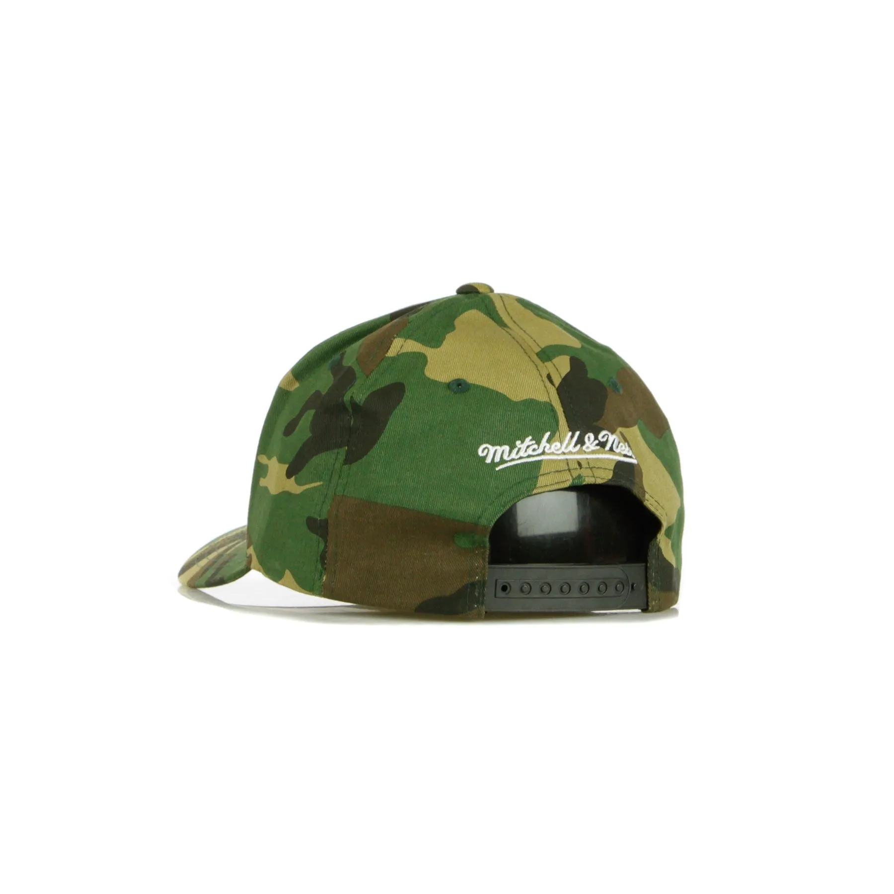 Cappellino Visiera Curva Uomo Nba Blk/wht Logo 110 Bronet Camo/black/white