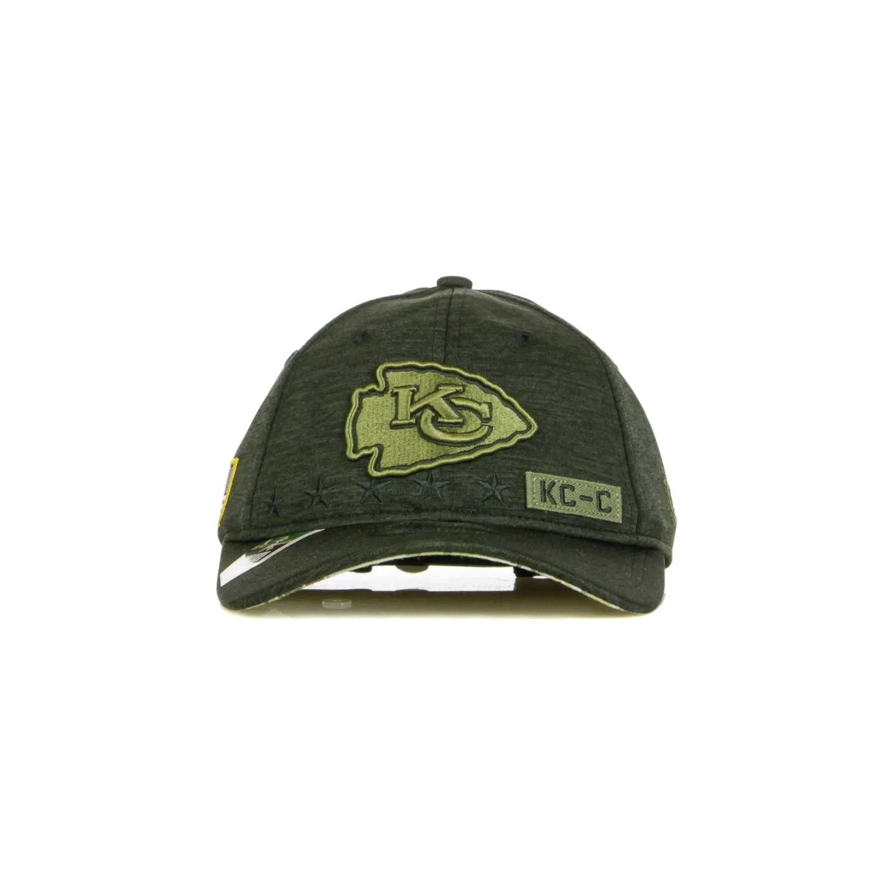 Cappellino Visiera Curva Uomo Nfl 20 Salute To Service Shadow Tech 920 Kanchi Black/army Green