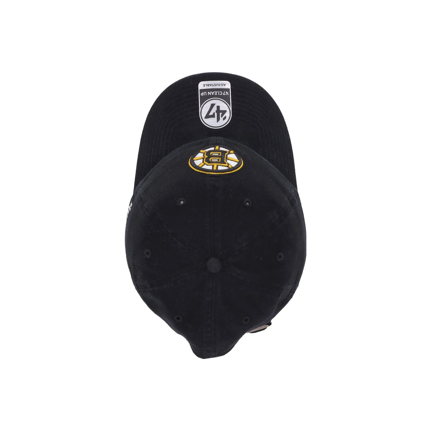 Cappellino Visiera Curva Uomo Nhl Clean Up Bosbru Black