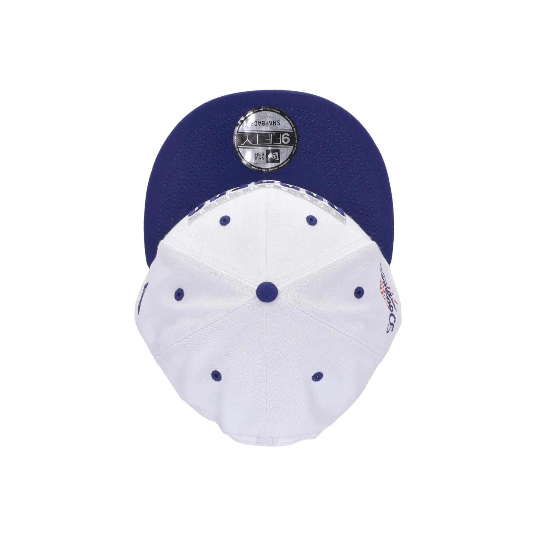 Cappellino Visiera Piatta Uomo Mlb Retro Title 950 Losdod White