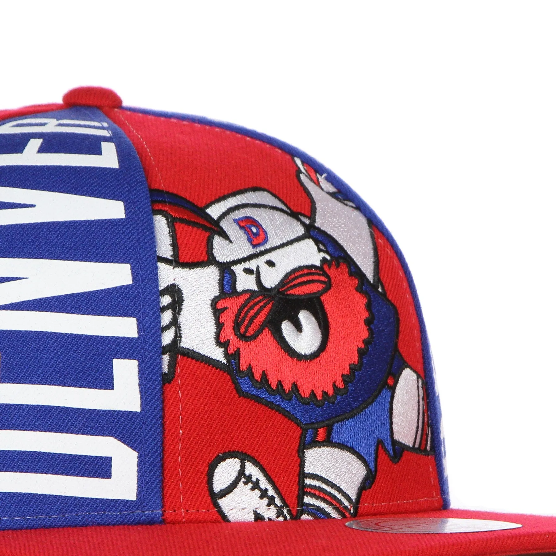 Cappellino Visiera Piatta Uomo Nba Big Face Callout Snapback Hardwood Classics Dennug Red/original Team Colors