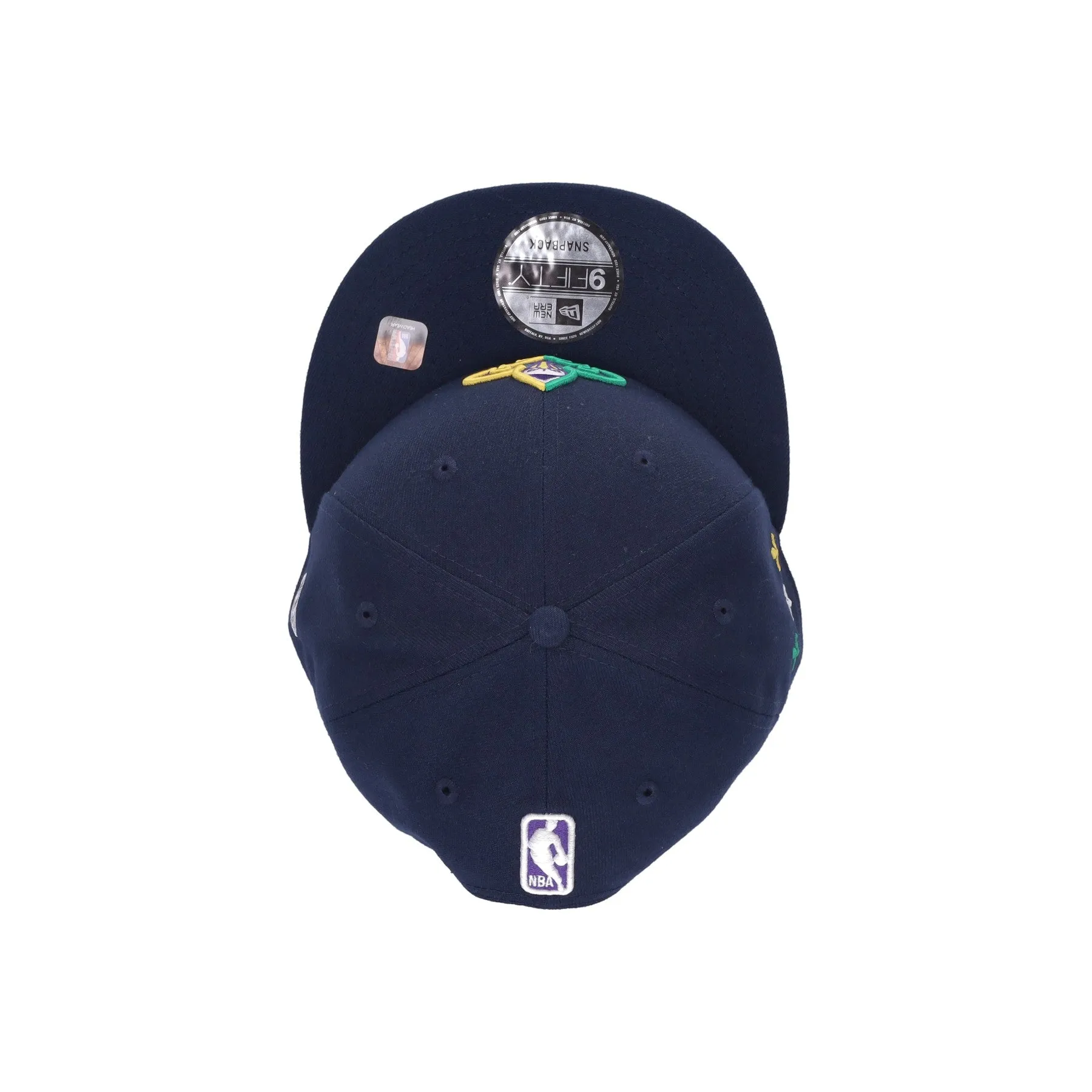 Cappellino Visiera Piatta Uomo Nba City Night Alt Graphic 950 Neopel Original Team Colors