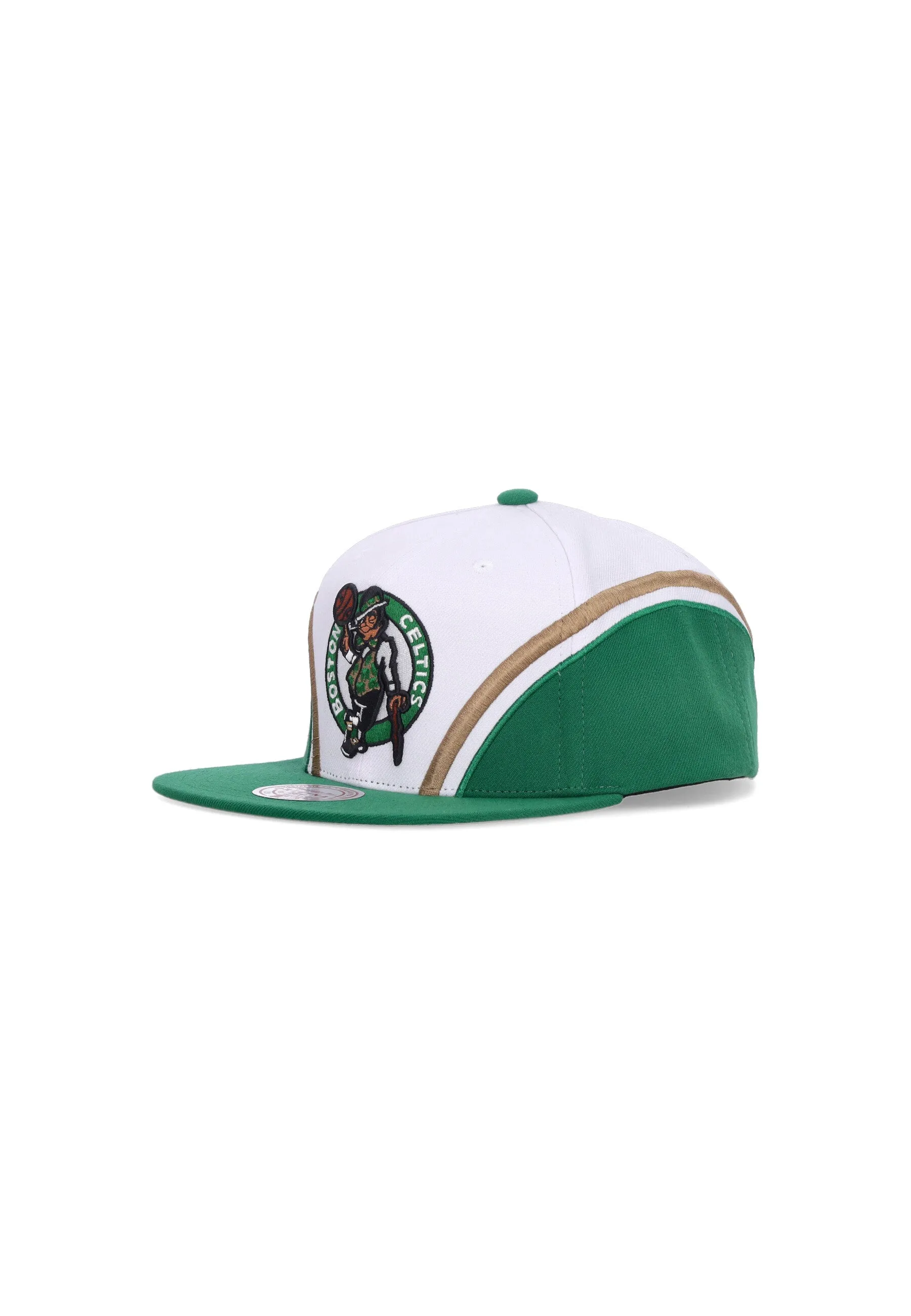 Cappellino Visiera Piatta Uomo Nba Overhead Snapback Boscel White/original Team Colors