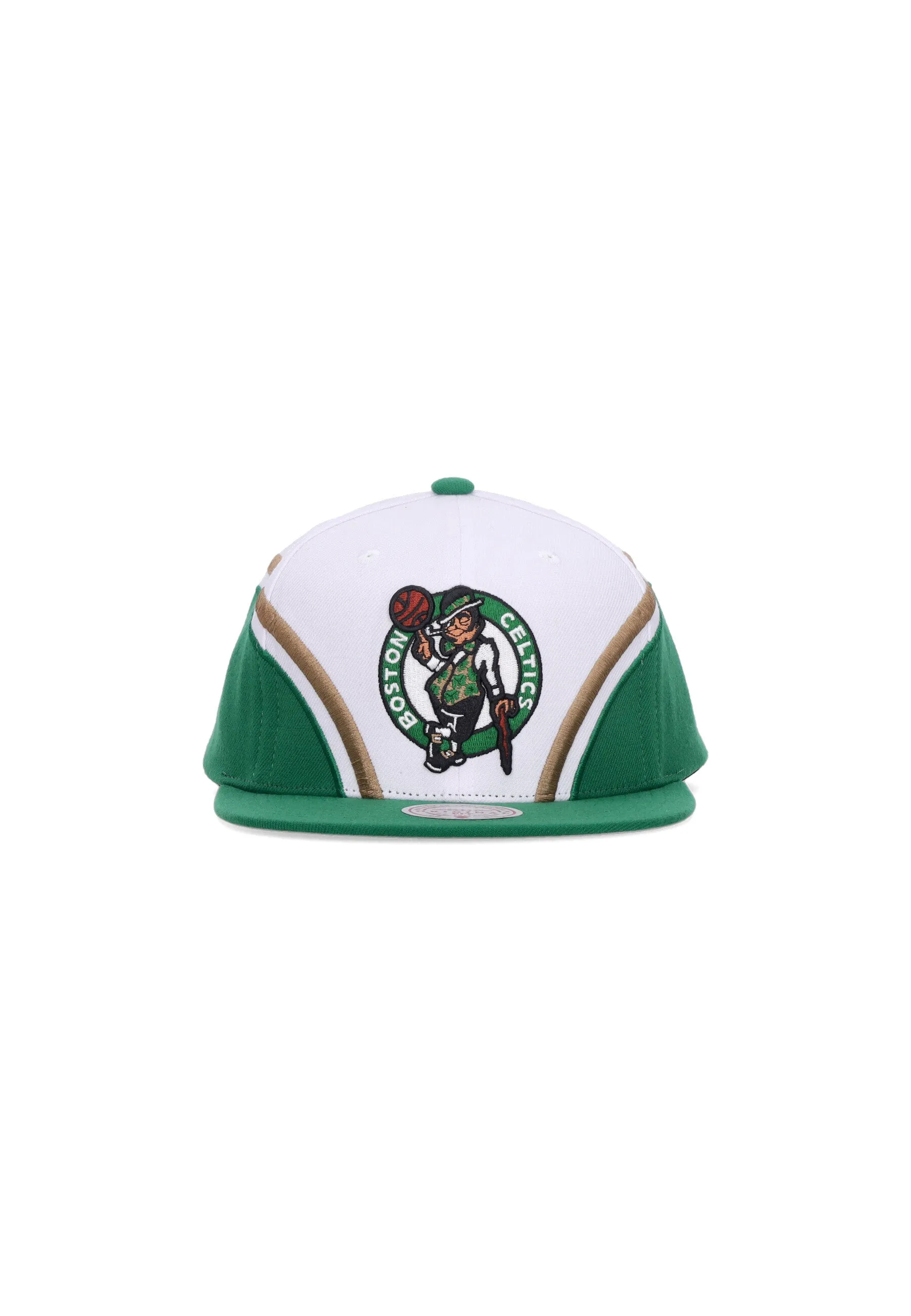 Cappellino Visiera Piatta Uomo Nba Overhead Snapback Boscel White/original Team Colors