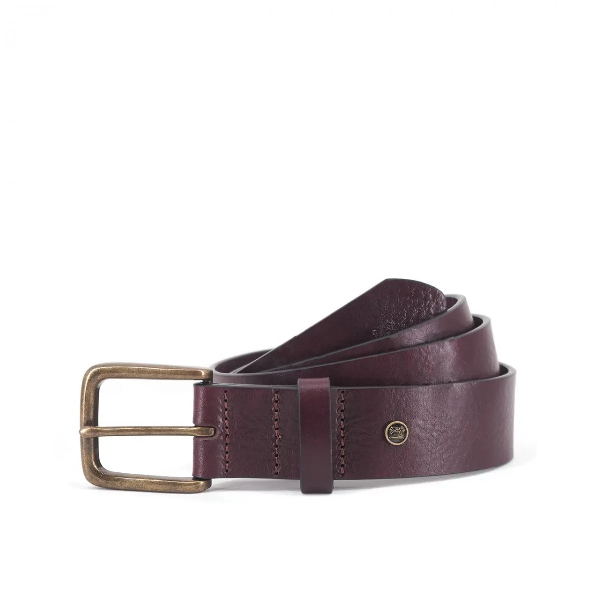 Classic Wide Leather Belt, Marrone