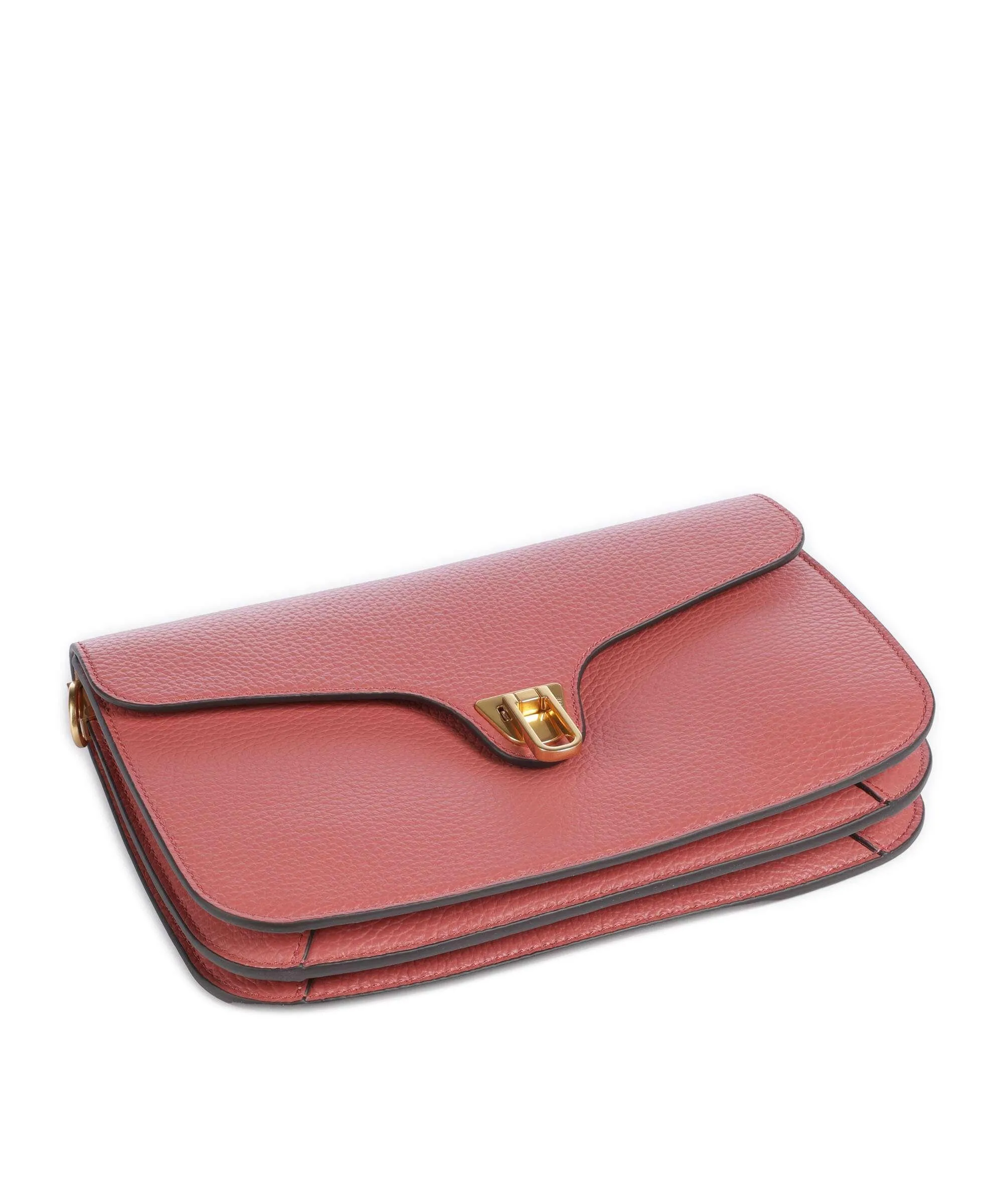  Coccinelle Beat Soft Ribbon Borsa a tracolla pelle di vacchetta grana rosa antico  