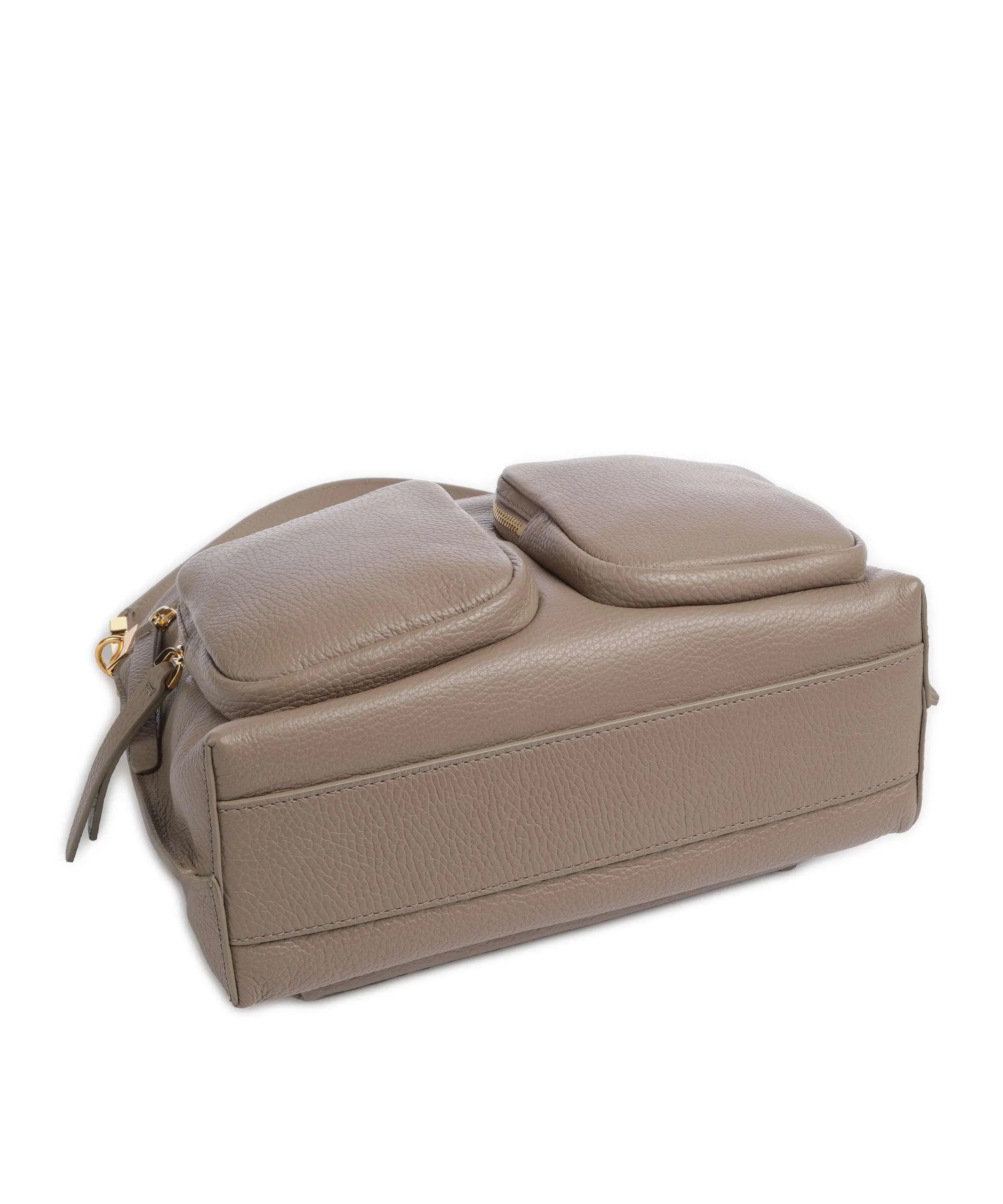  Coccinelle Hyle Borsa hobo pelle di vacchetta grana taupe  