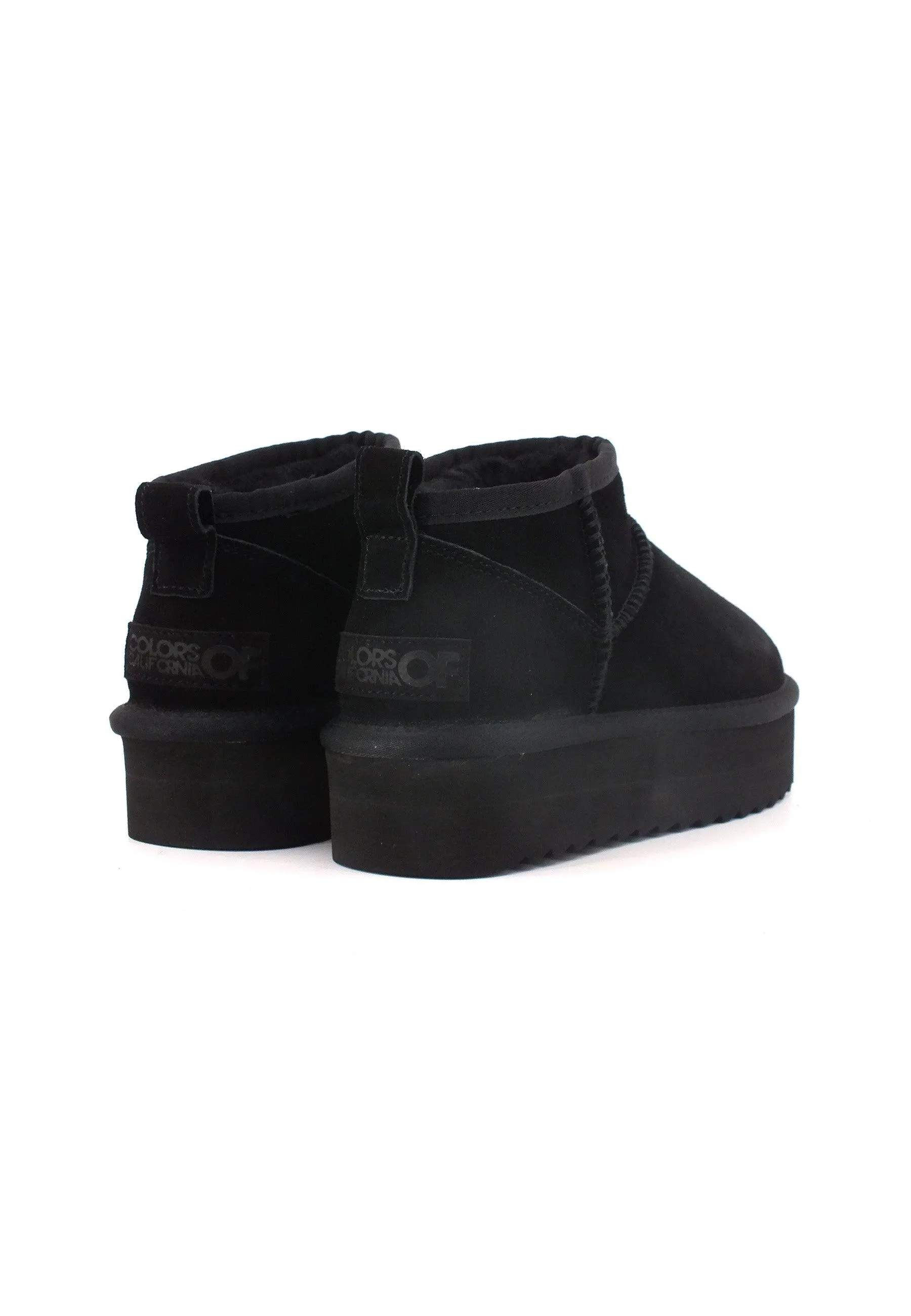 COLORS OF CALIFORNIA Stivaletto Pelo Donna Platform Black HC.YWPLA01