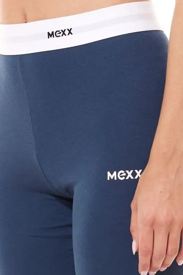 Confezione da 5 MEXX Pantaloni lounge leggings in puro cotone da donna ZN2408016W Blu o nero