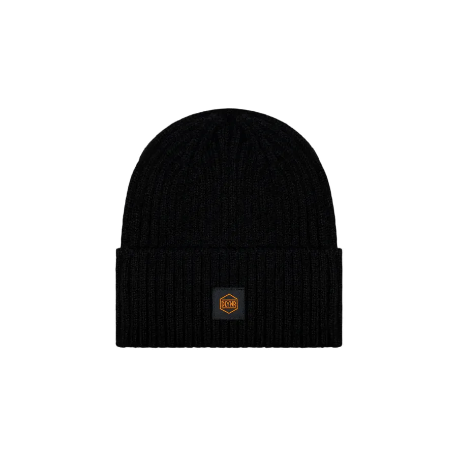 Dolly Noire Logo Label Beanie BE333-HF-01 black-orange