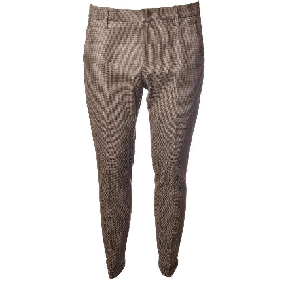 Dondup - Pantalone Gaubert con Gamba Affusolata a Cavallo Morbido - Beige - Pantalone - Luxury Exclusive Collection