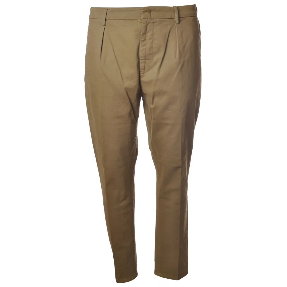 Dondup - Pantalone Tyler con Tasche a Filo sul Retro - Sabbia - Pantalone - Luxury Exclusive Collection