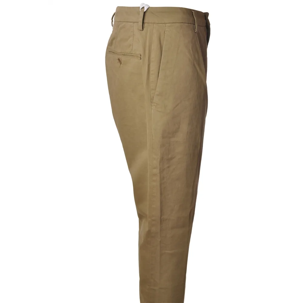 Dondup - Pantalone Tyler con Tasche a Filo sul Retro - Sabbia - Pantalone - Luxury Exclusive Collection