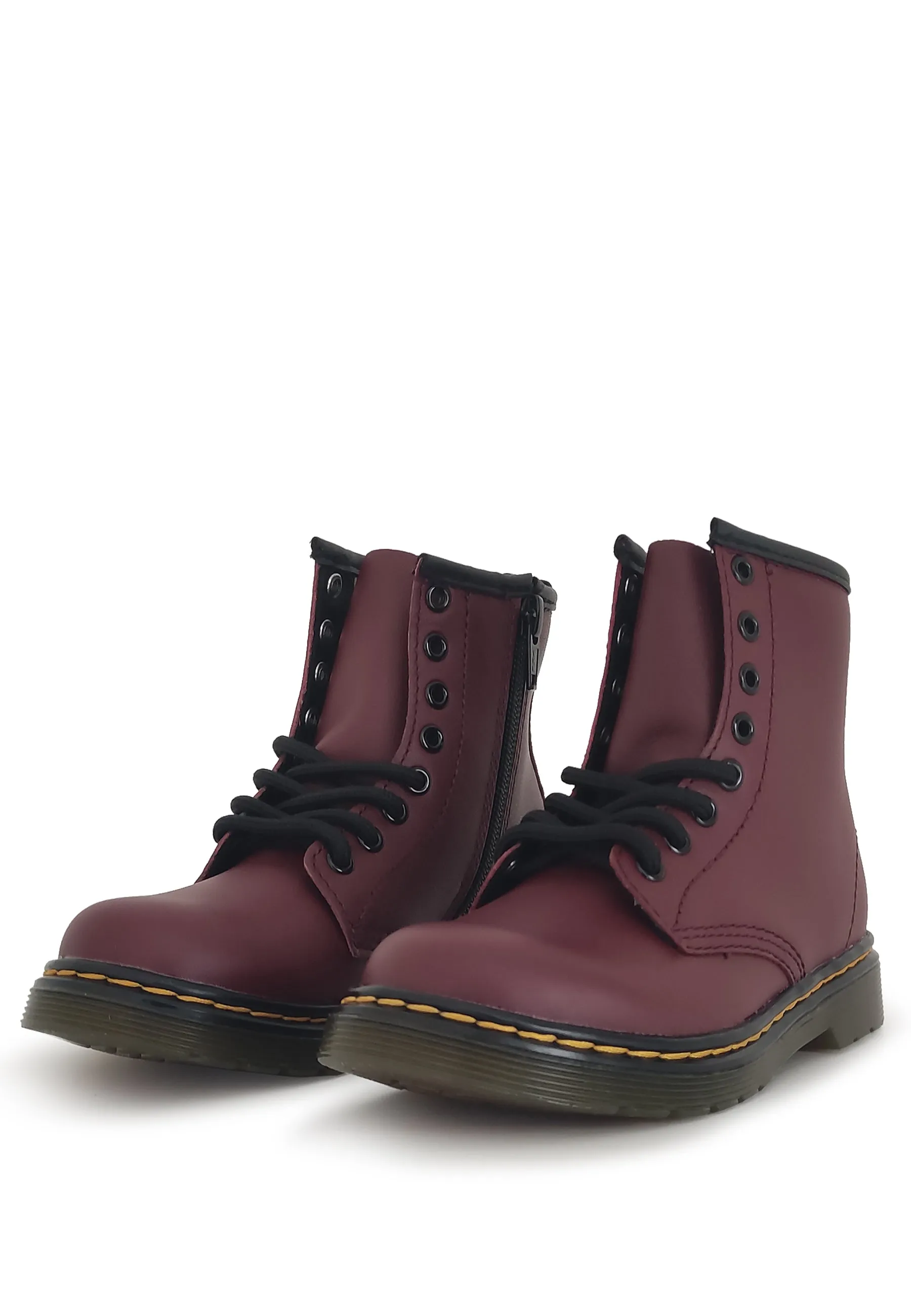 Dr.Martens stivaletto 1460 softy T bambino bordeaux in pelle