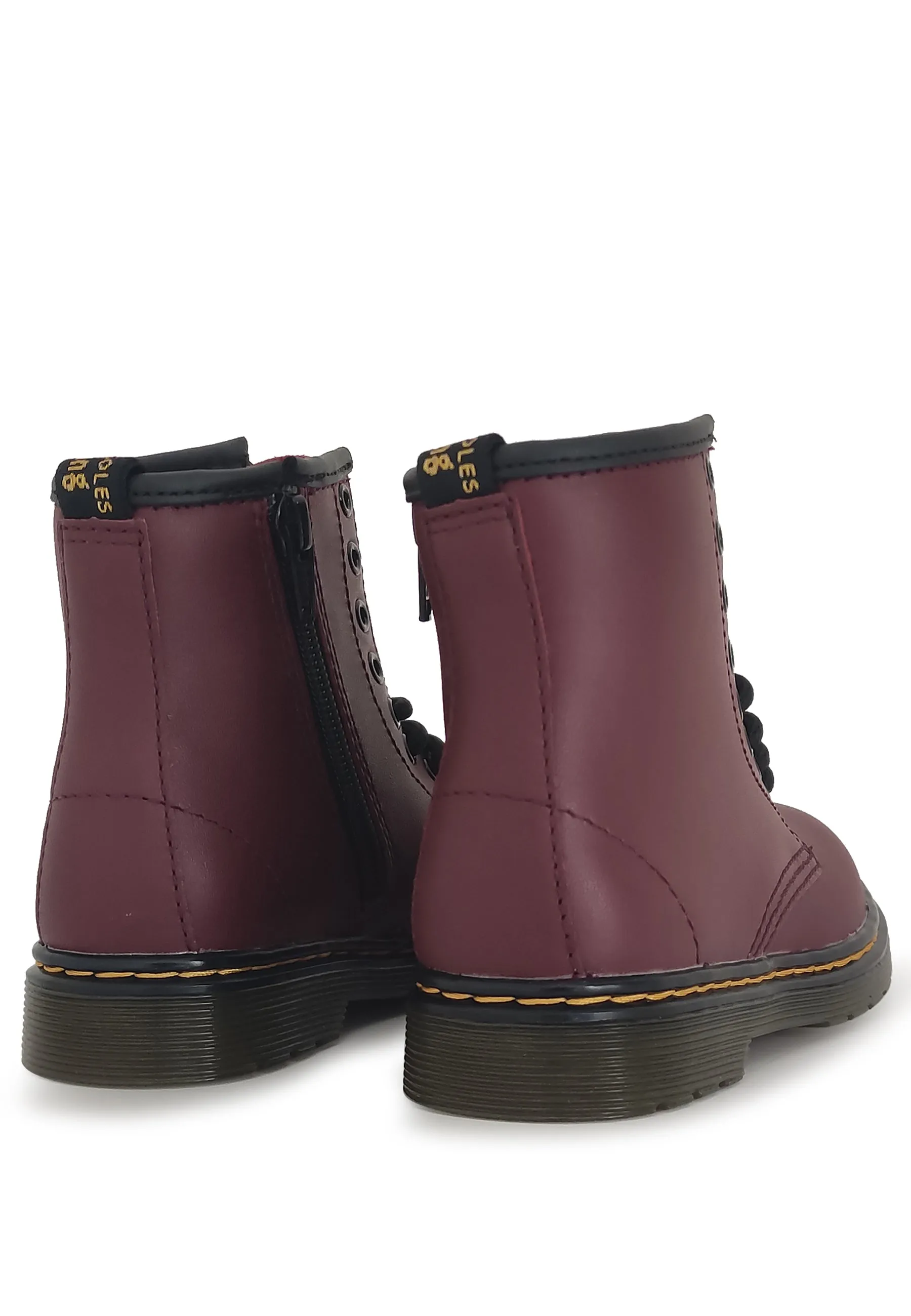 Dr.Martens stivaletto 1460 softy T bambino bordeaux in pelle