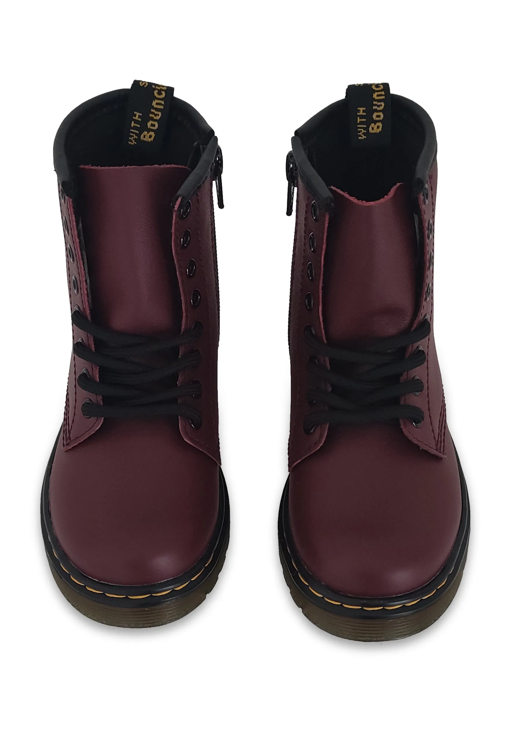 Dr.Martens stivaletto 1460 softy T bambino bordeaux in pelle