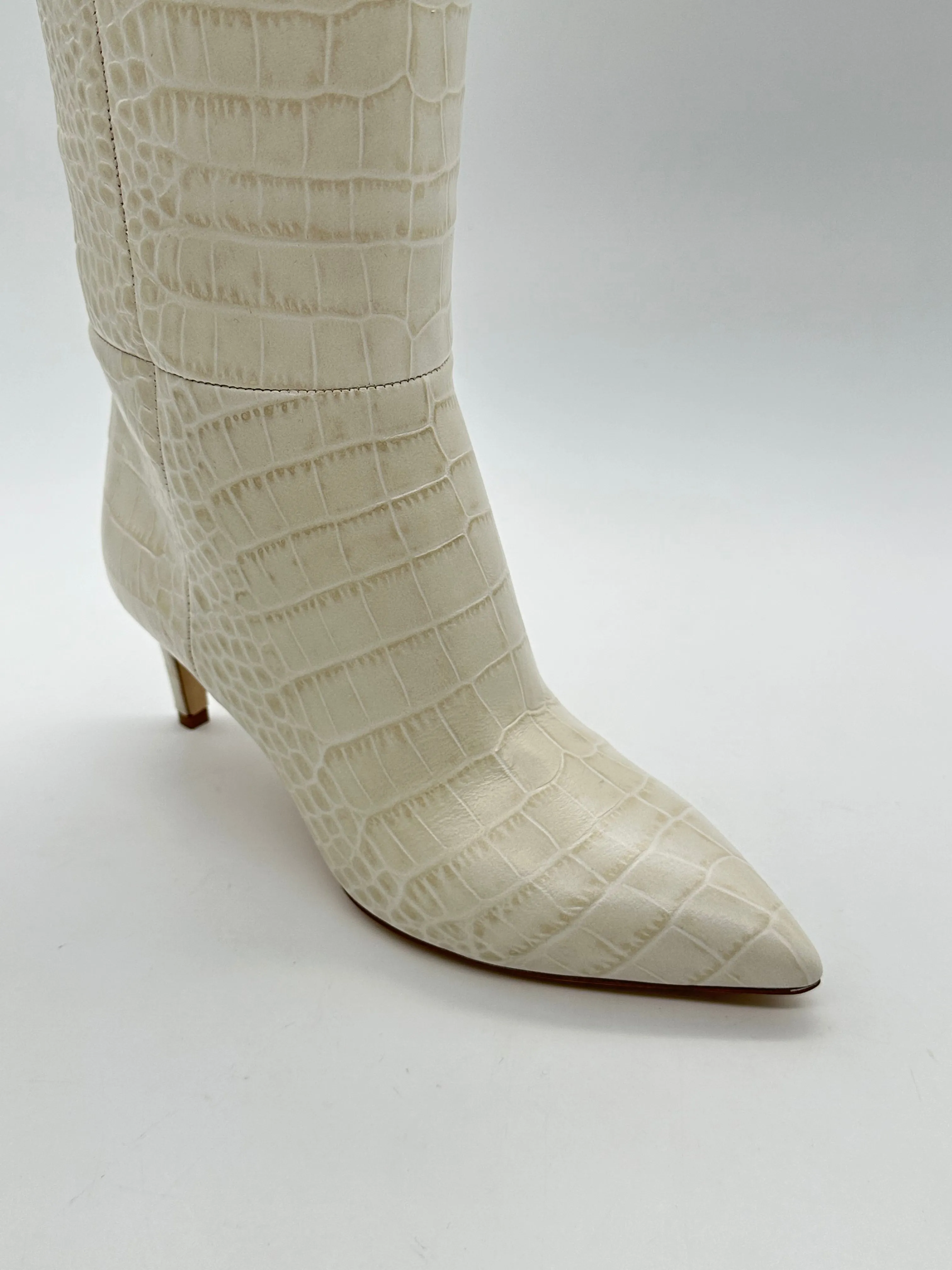 Embossed Croco Stiletto Boots