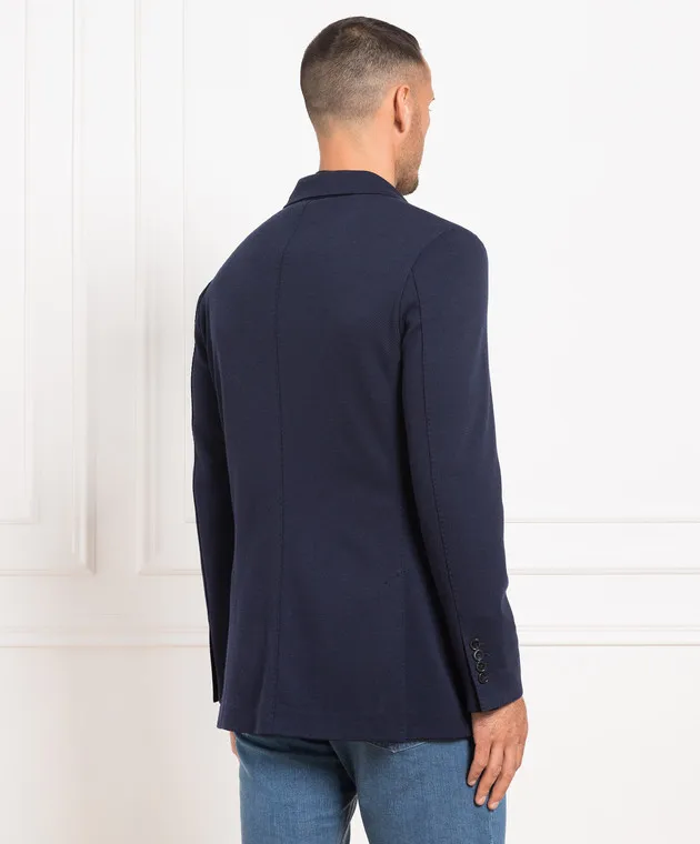 Enrico Mandelli Blazer in lana blu A5T8224803