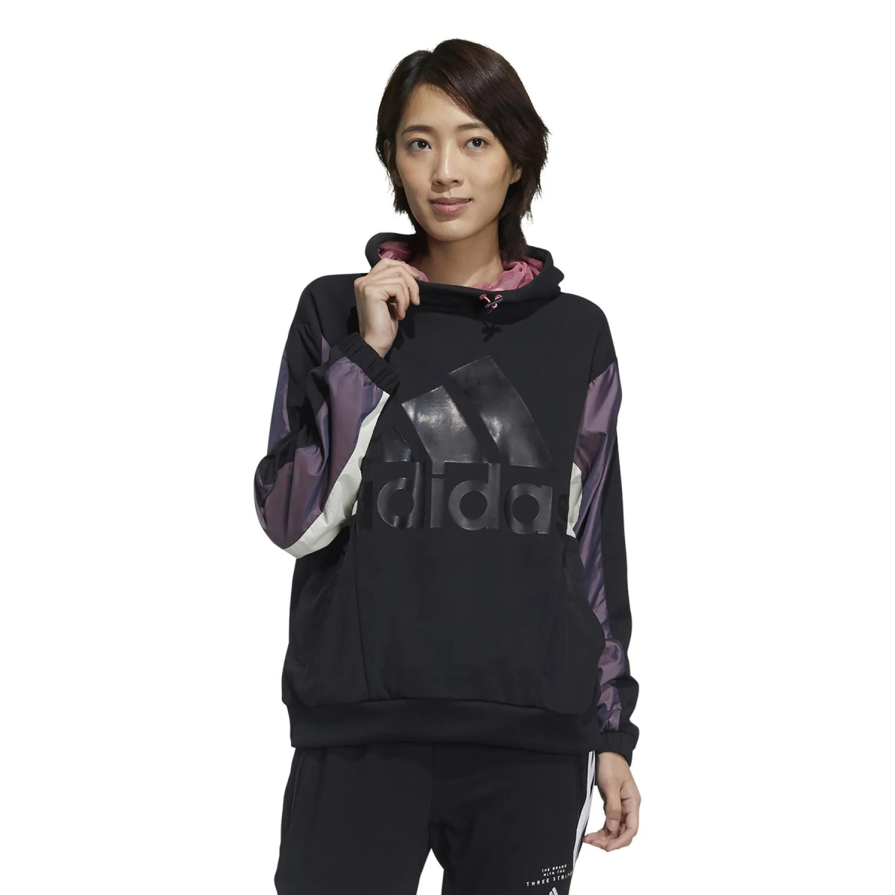 Felpa con cappuccio da donna adidas Badge of Sport