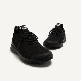 FitFlop VITAMIN FF KNIT SPORTS TRAINERS ALL BLACK