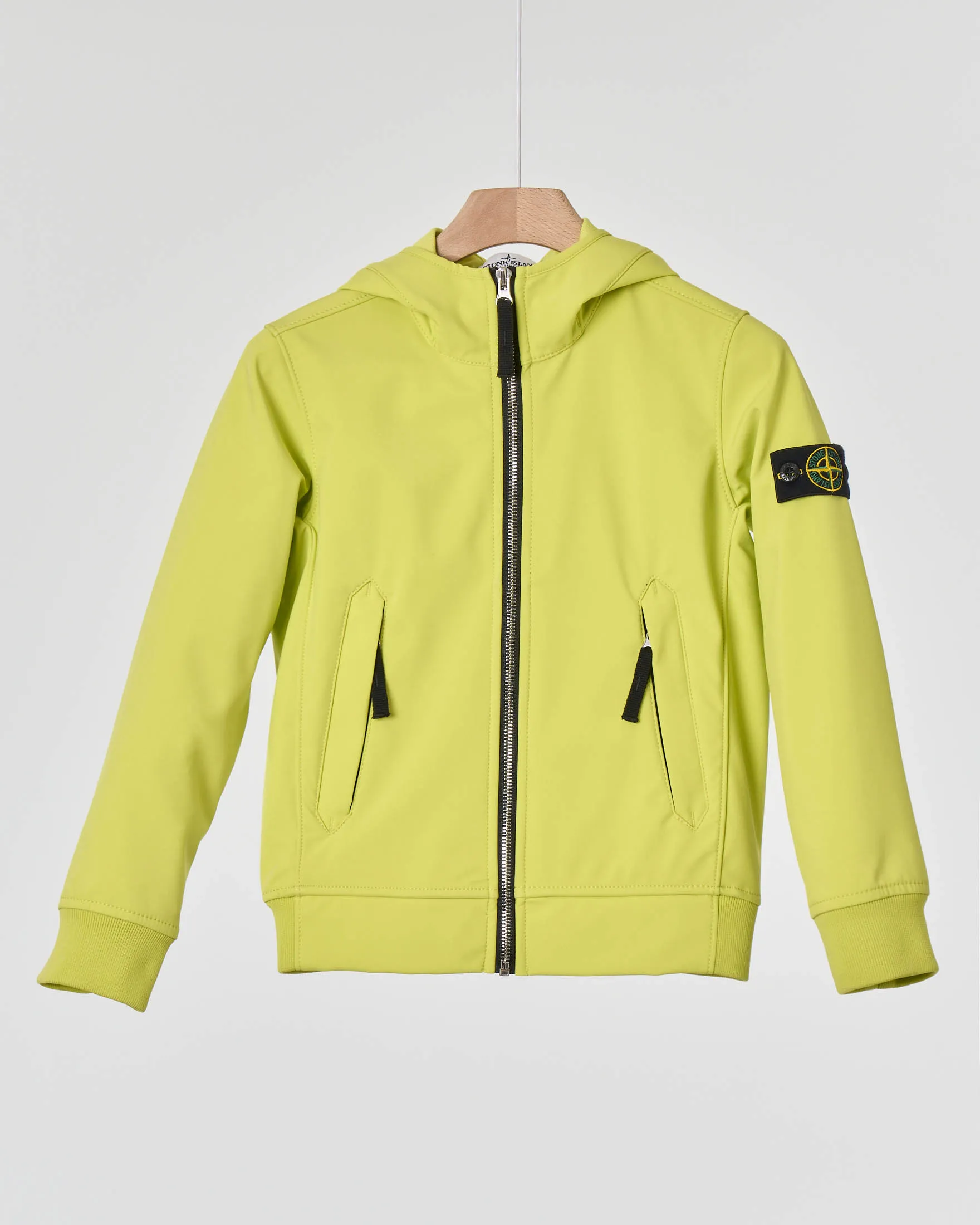 Giubbino verde lime in Light Soft Shell-R 10-12 anni