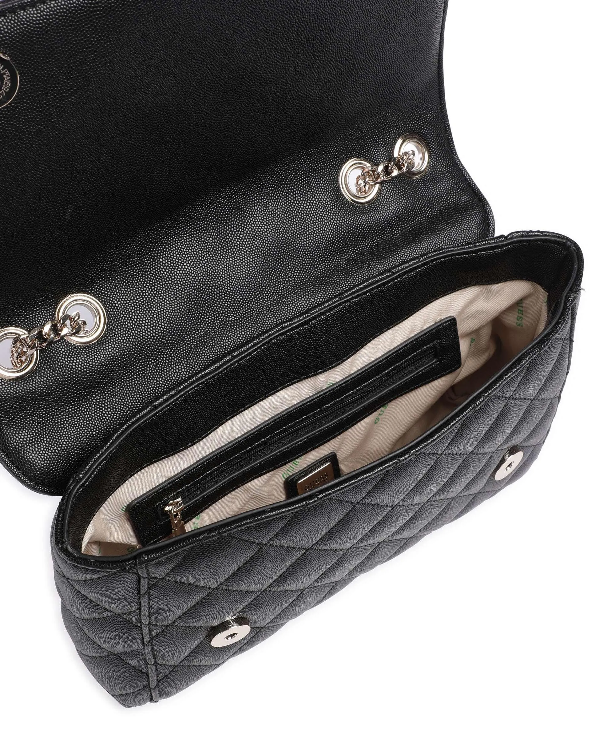  Guess Carly Eco Borsa a spalla pelle sintetica nero  