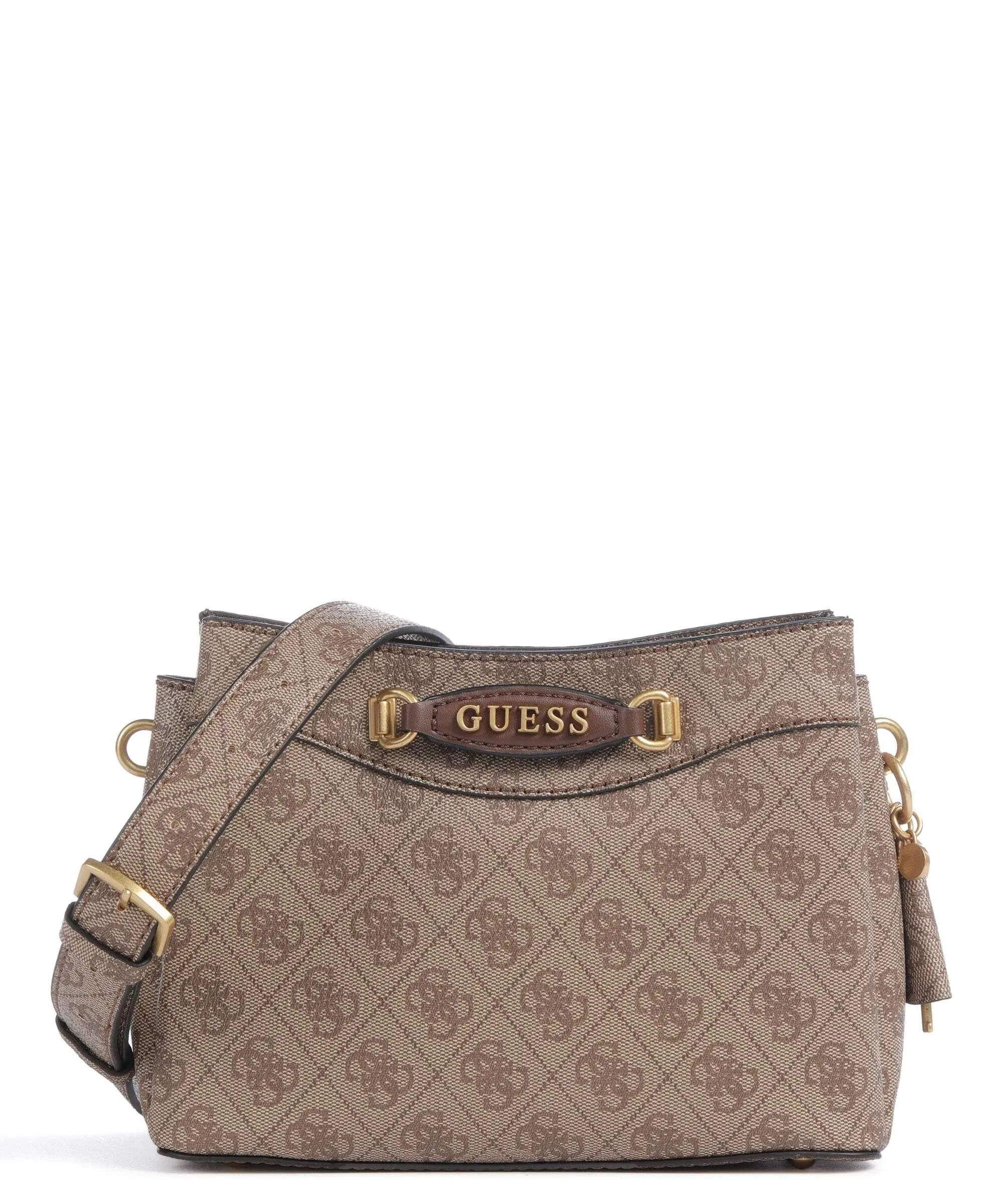  Guess Emera Borsa a tracolla pelle sintetica marrone chiaro  